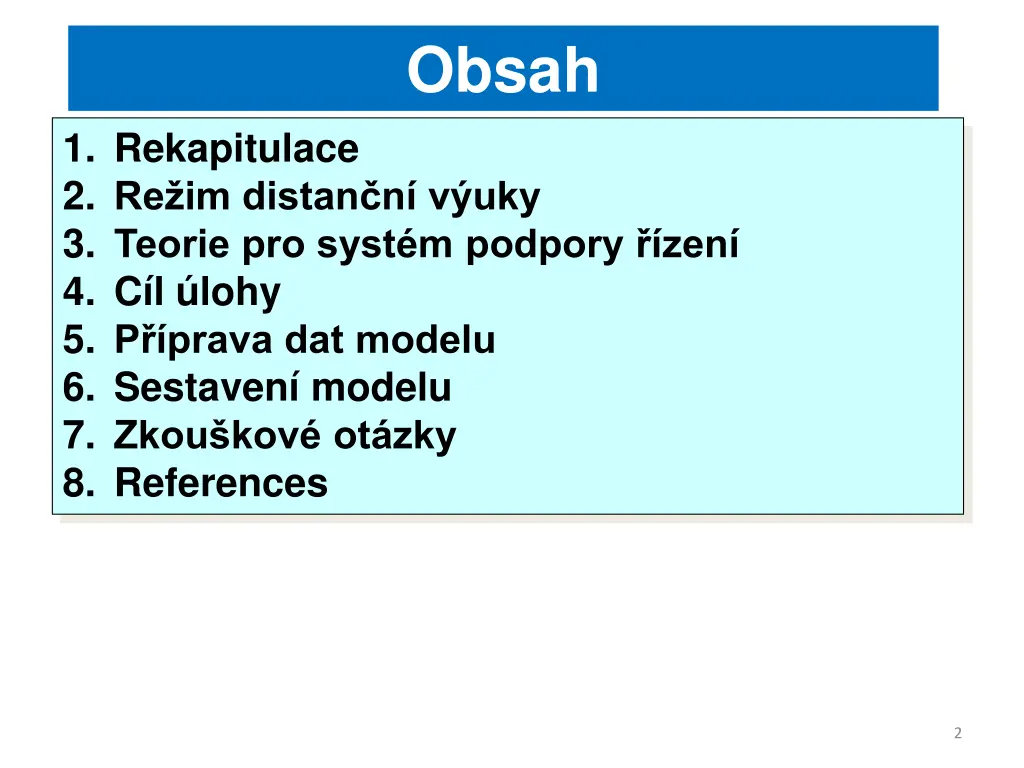 obsah