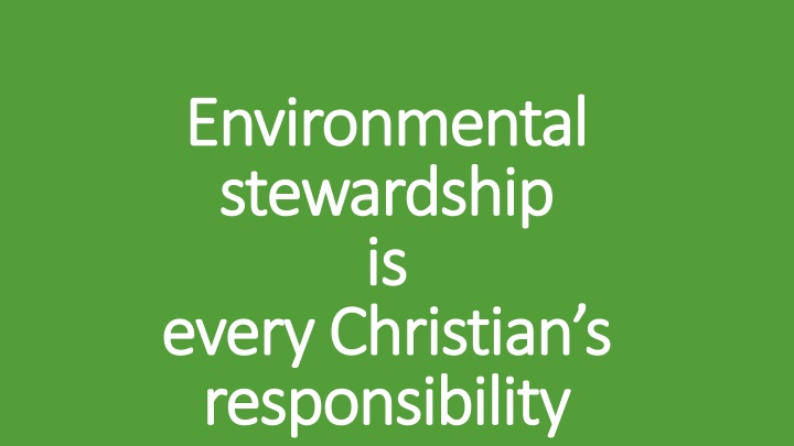 environmental environmental stewardship