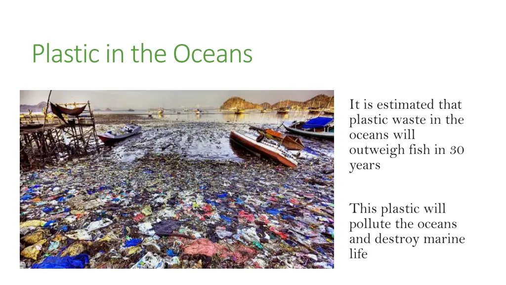 plastic in the oceans