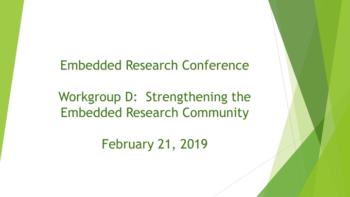 embedded research conference