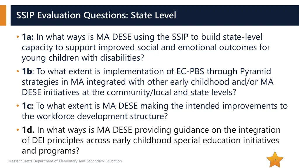 ssip evaluation questions state level