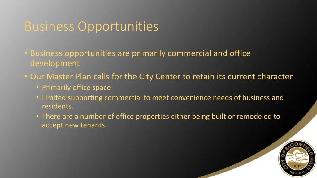 business opportunities