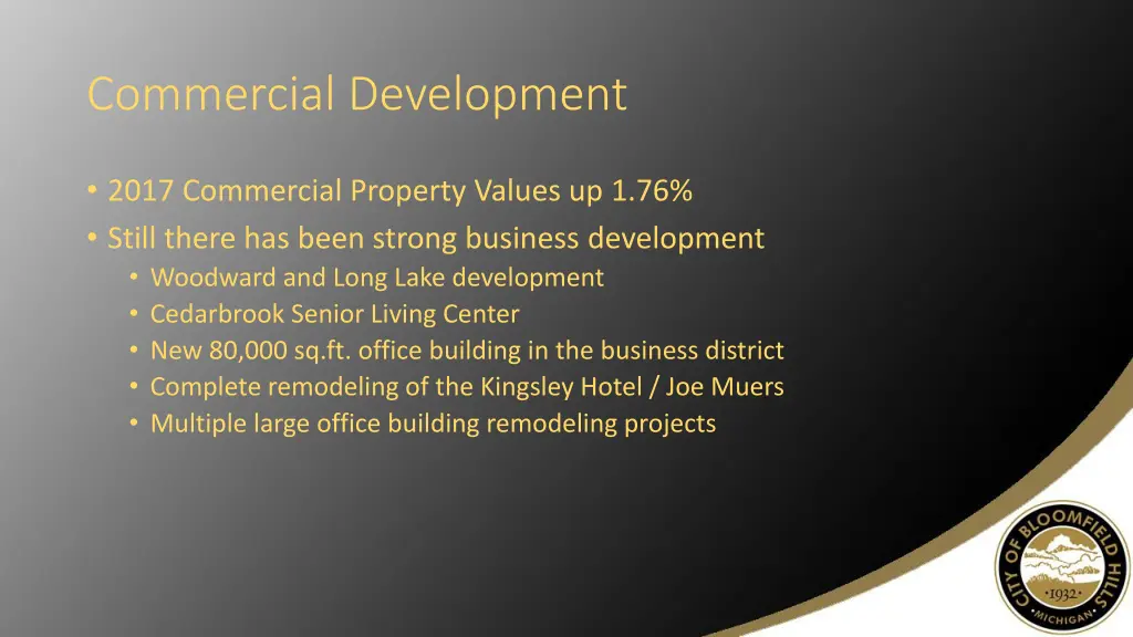 commercial development