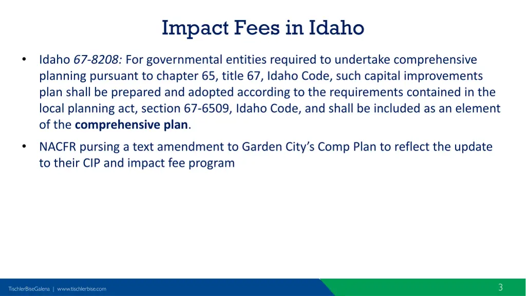 impact fees in idaho
