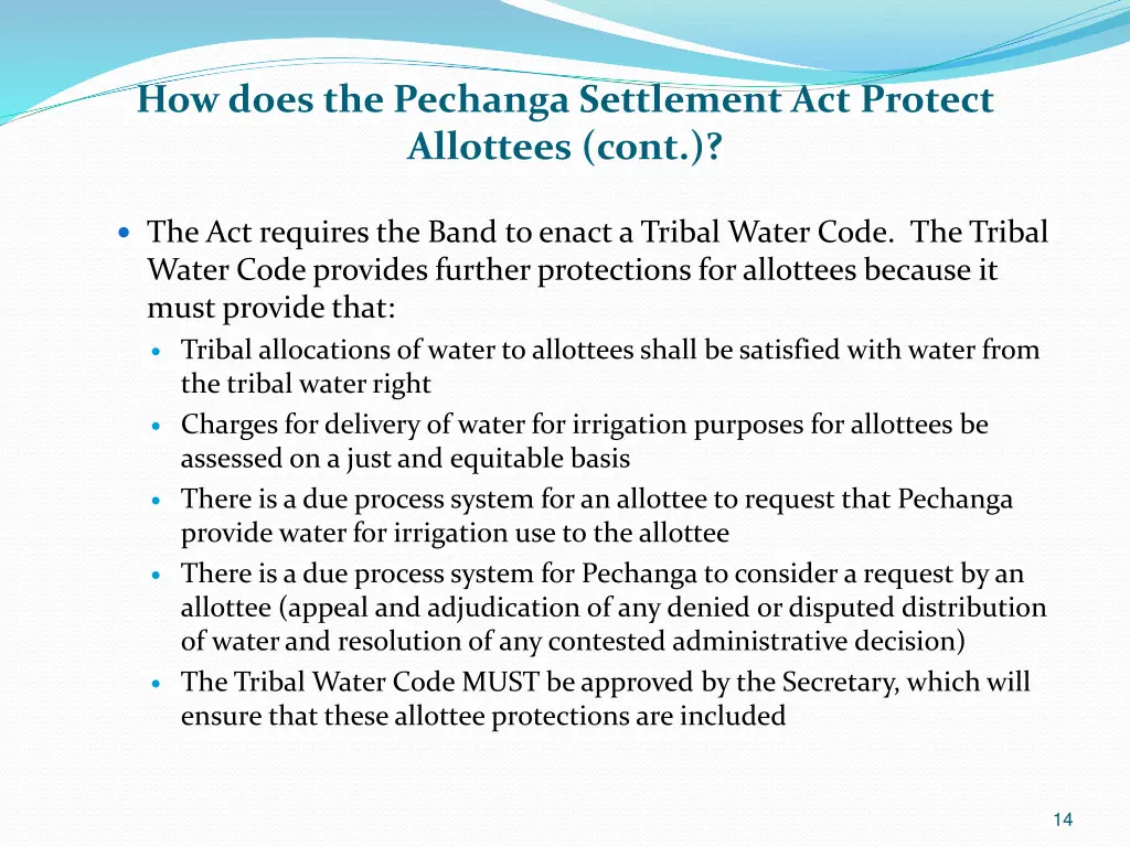 how does the pechanga settlement act protect 2