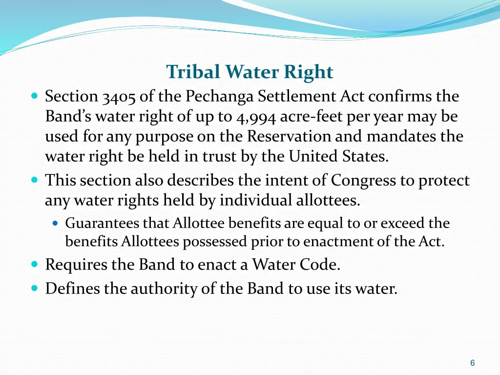 tribal water right