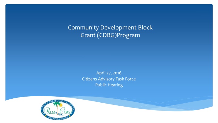 community development block grant cdbg program
