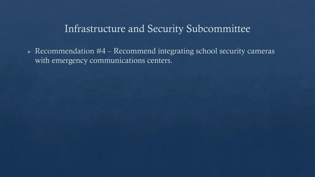 infrastructure and security subcommittee 3