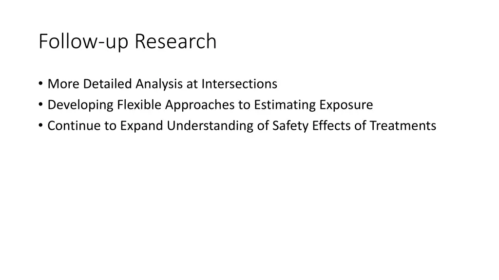 follow up research
