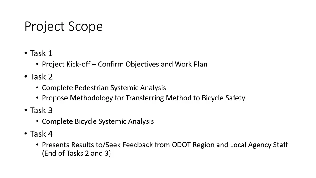 project scope