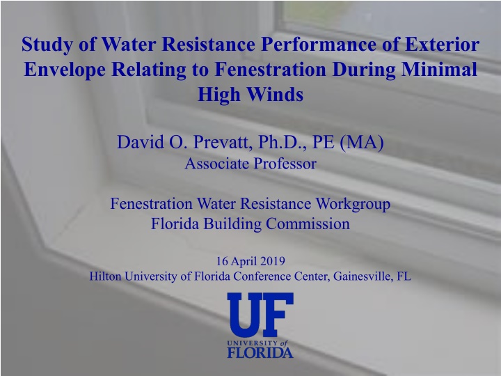 study of water resistance performance of exterior
