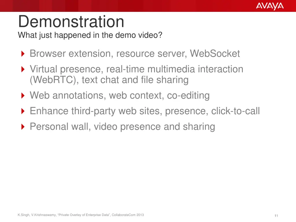demonstration what just happened in the demo video