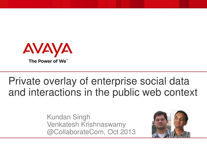 private overlay of enterprise social data