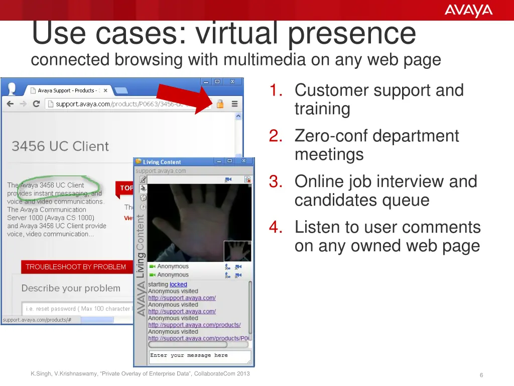 use cases virtual presence connected browsing