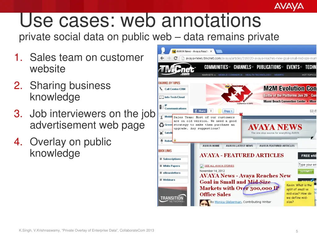 use cases web annotations private social data