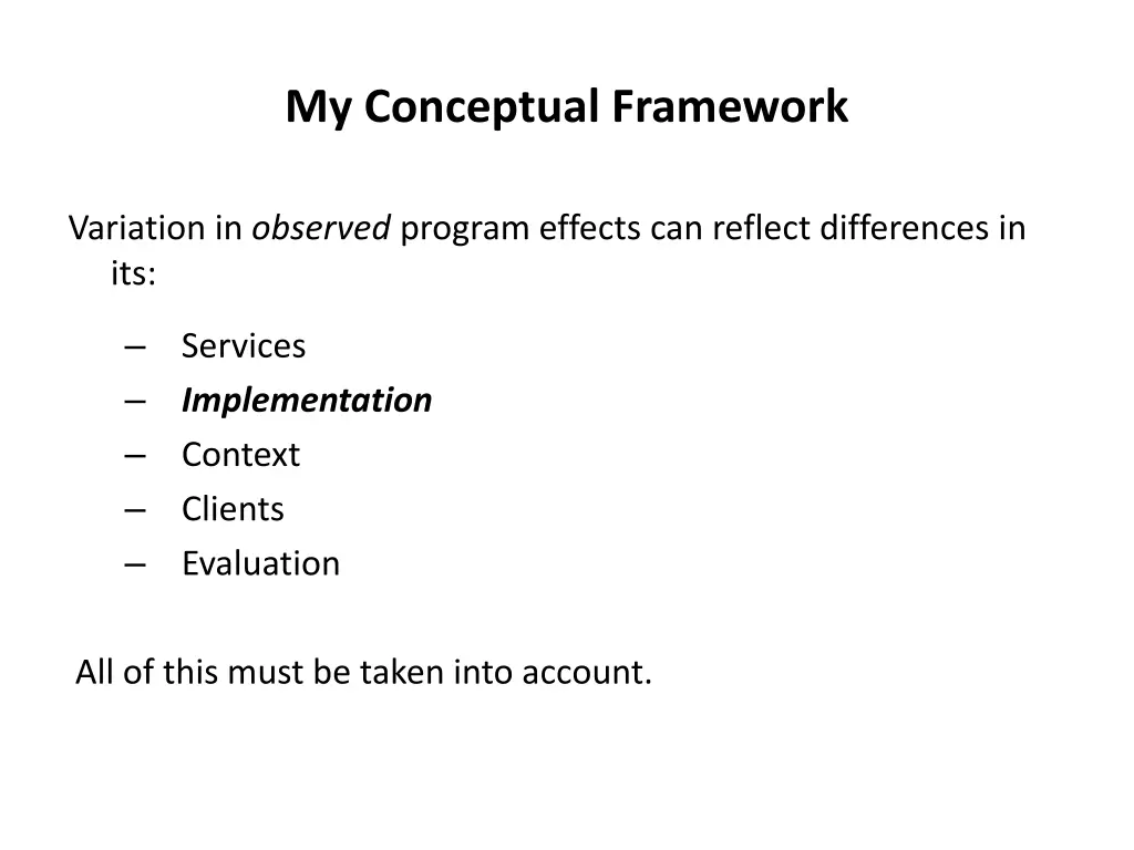 my conceptual framework