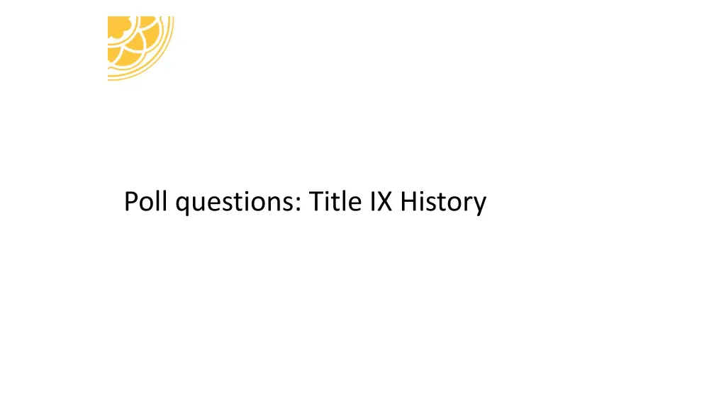 poll questions title ix history