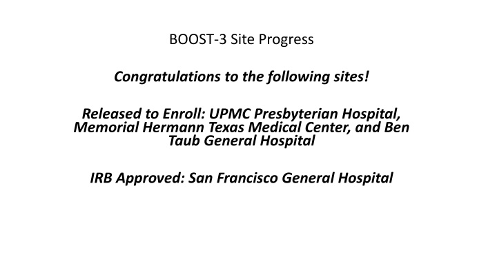 boost 3 site progress