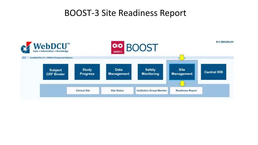 boost 3 site readiness report