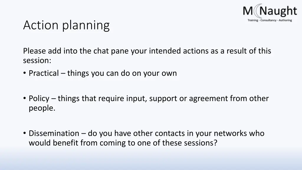 action planning