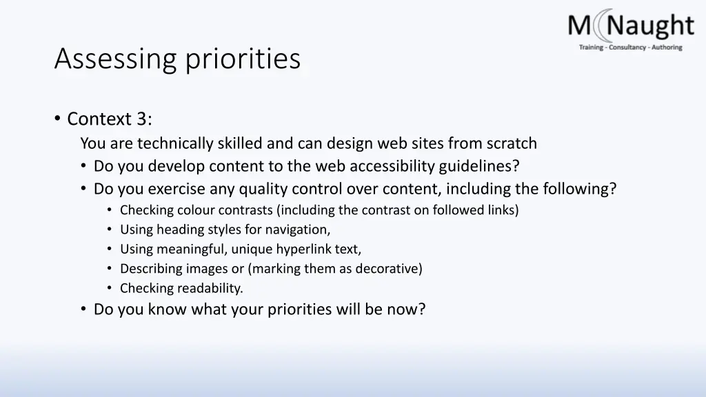 assessing priorities 2