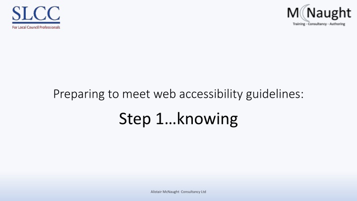 preparing to meet web accessibility guidelines