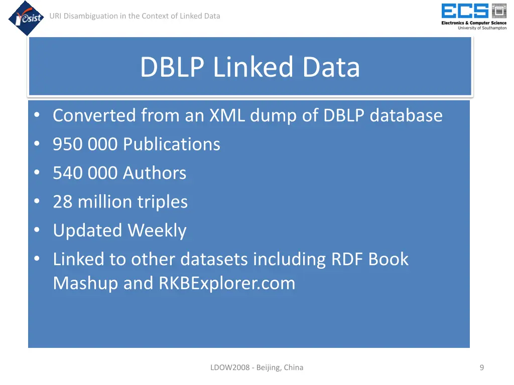 uri disambiguation in the context of linked data 7