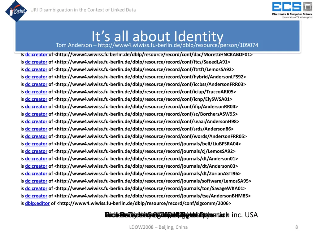 uri disambiguation in the context of linked data 9
