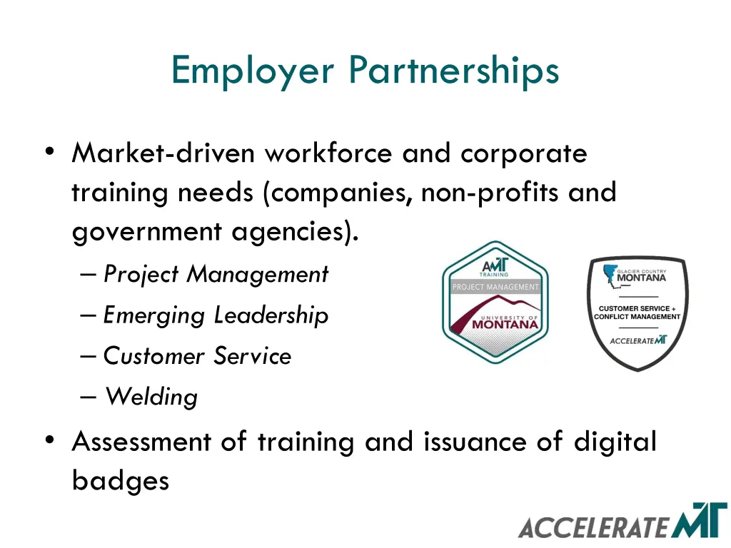 employer partnerships