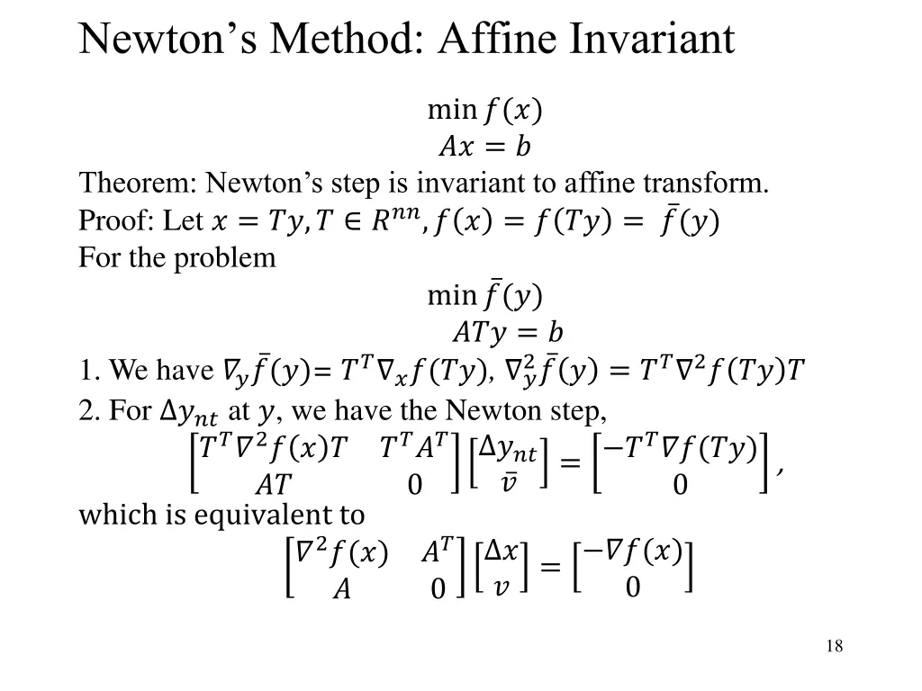 newton s method affine invariant