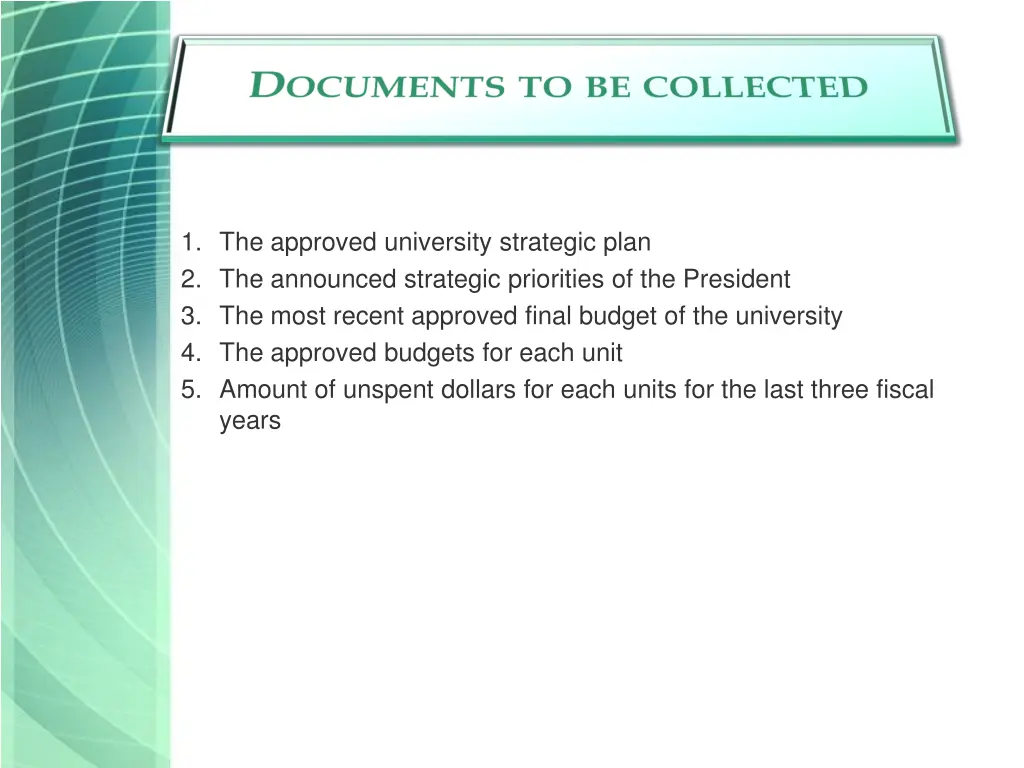 1 the approved university strategic plan