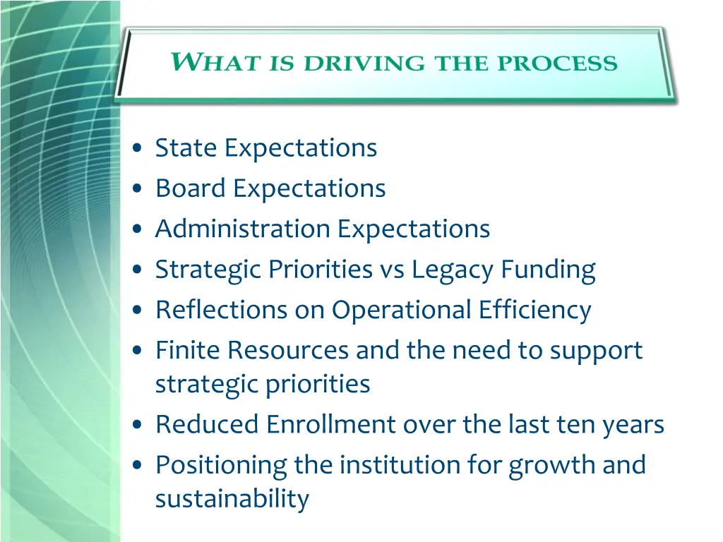state expectations board expectations