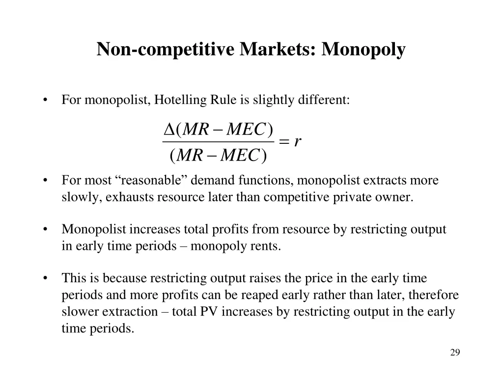 non competitive markets monopoly