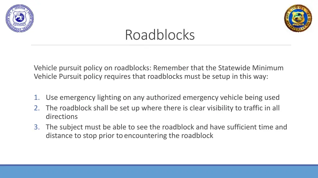 roadblocks 1