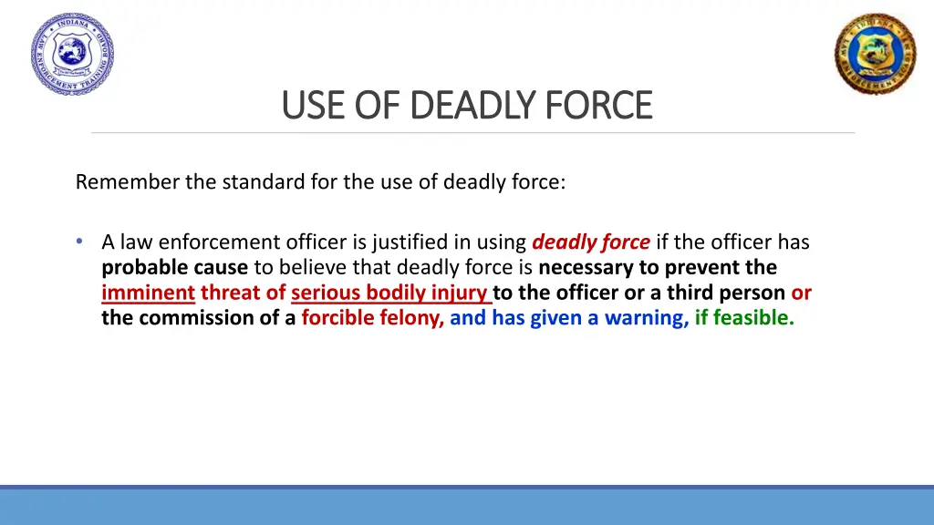 use of deadly force use of deadly force 2