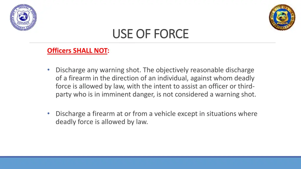 use of force use of force