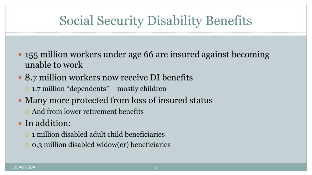 social security disability benefits