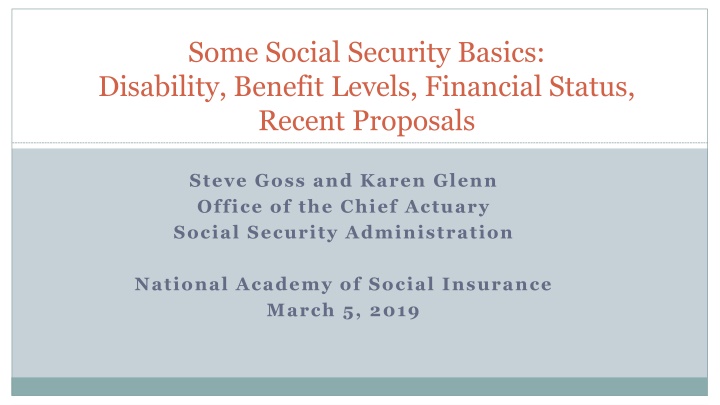 some social security basics disability benefit