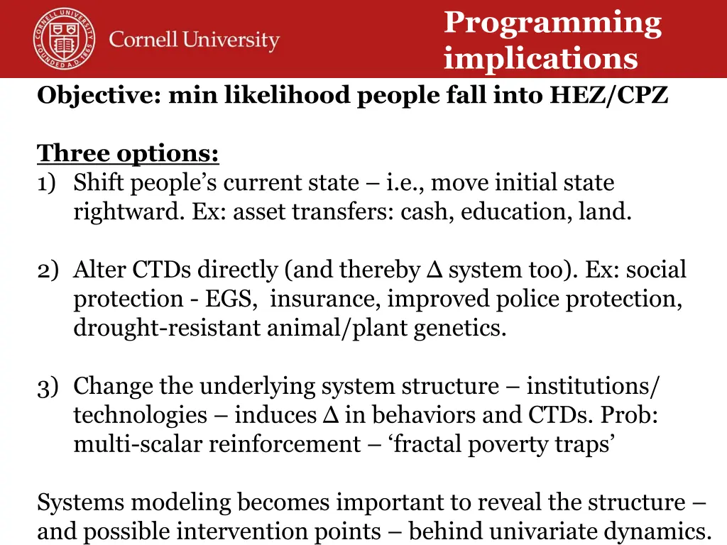 programming implications