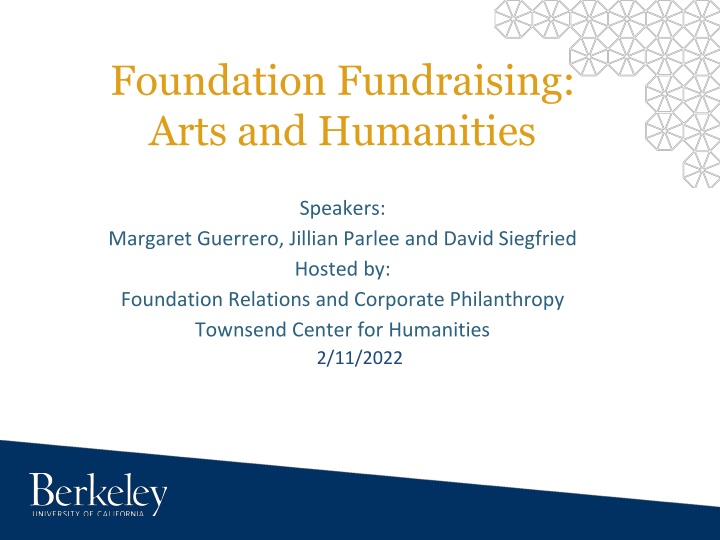 foundation fundraising arts and humanities