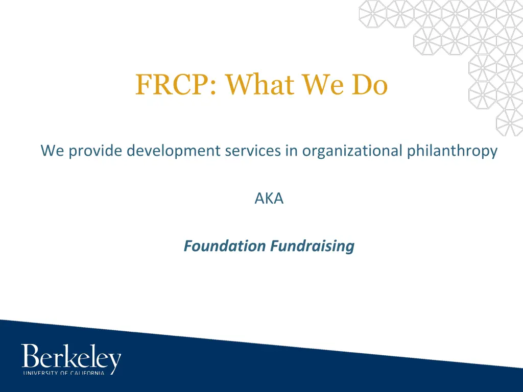 frcp what we do