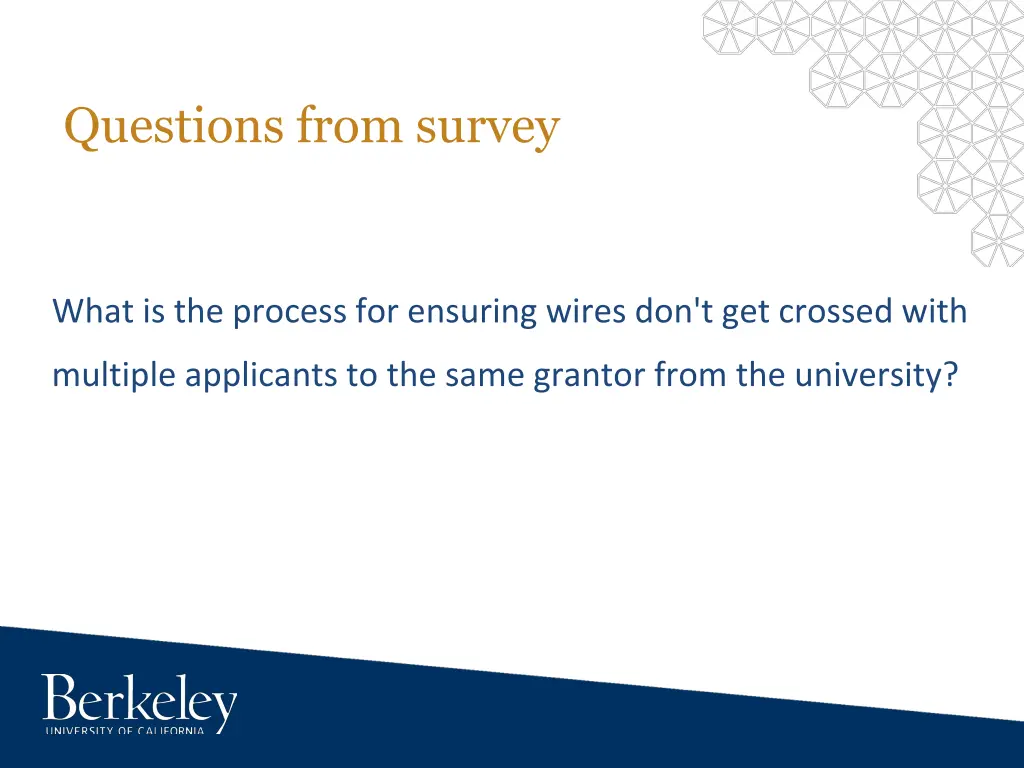 questions from survey 5