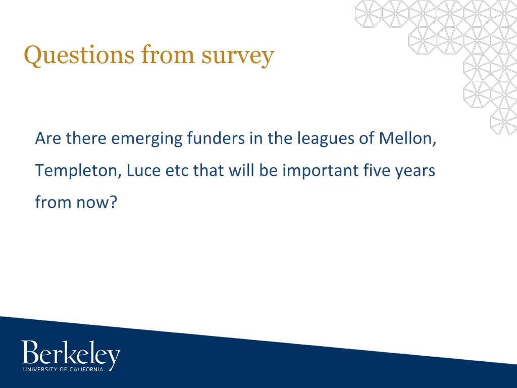 questions from survey 7