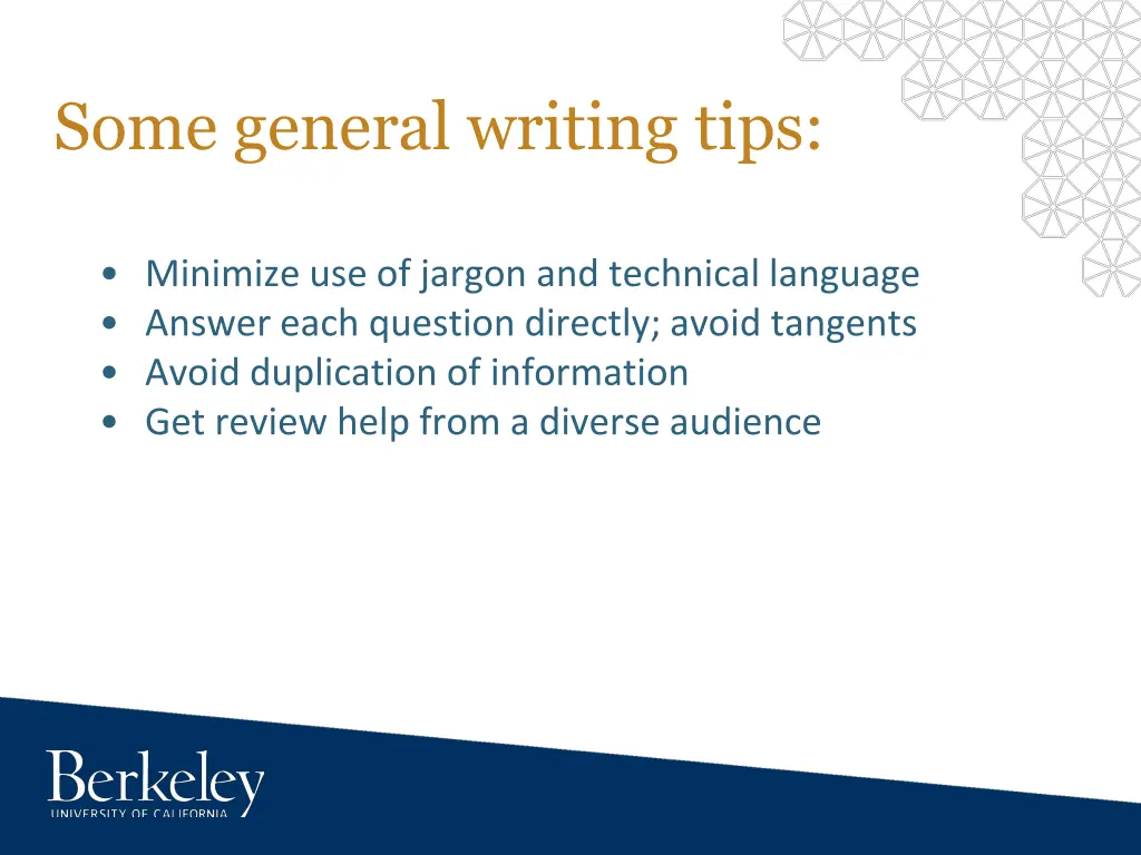 some general writing tips