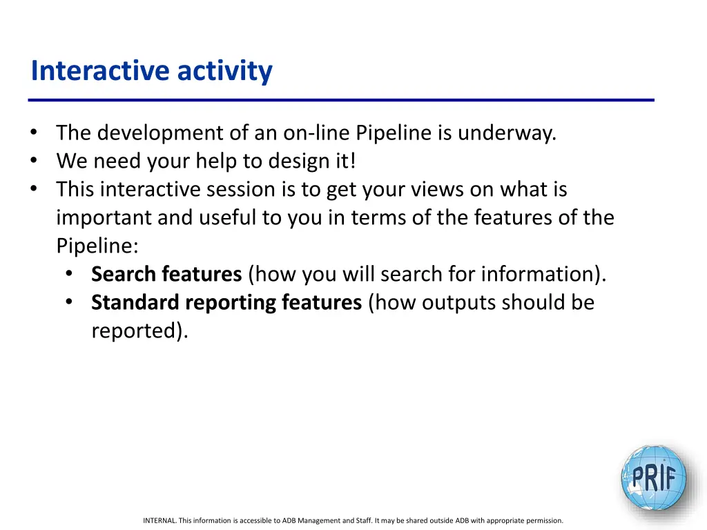 interactive activity