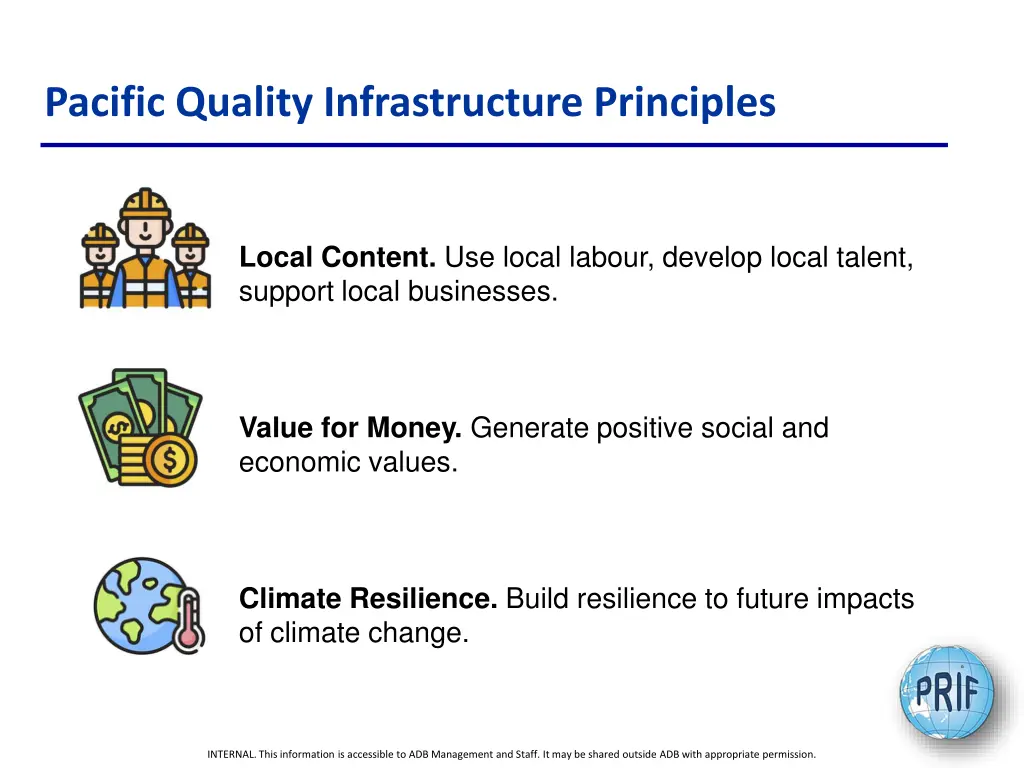 pacific quality infrastructure principles