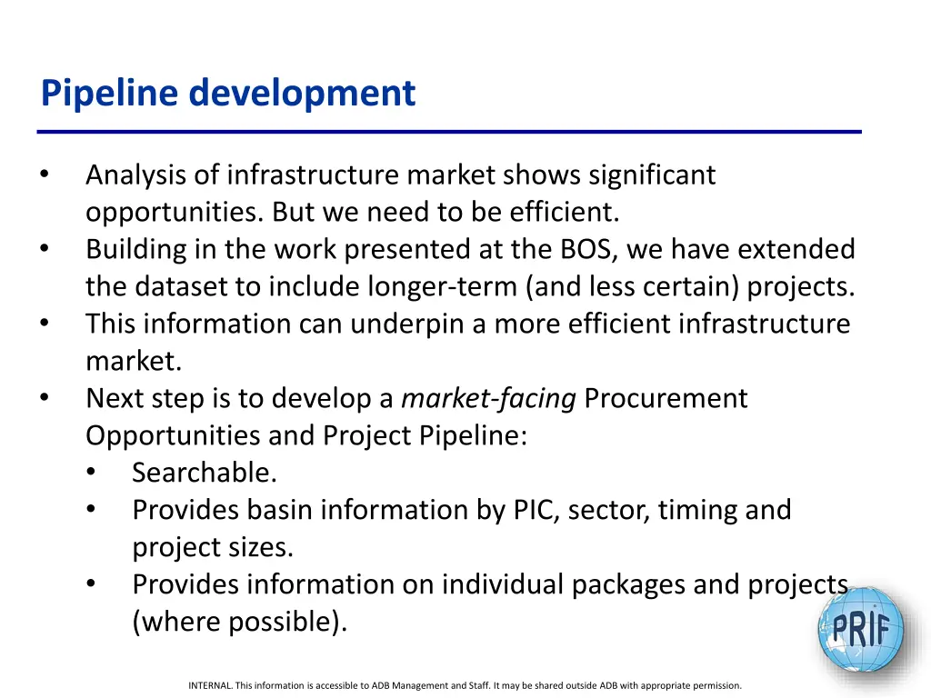 pipeline development