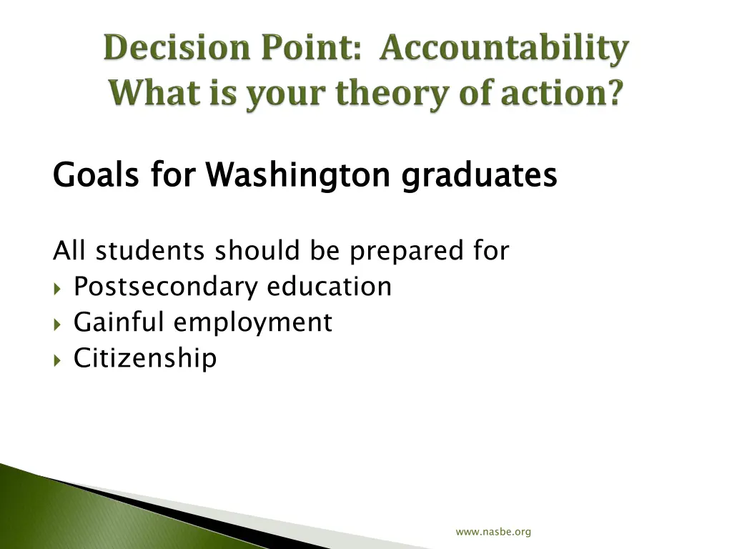 goals for washington graduates