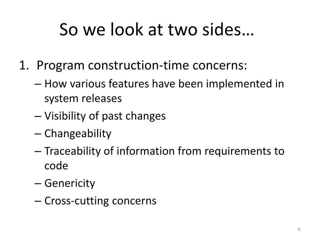 so we look at two sides