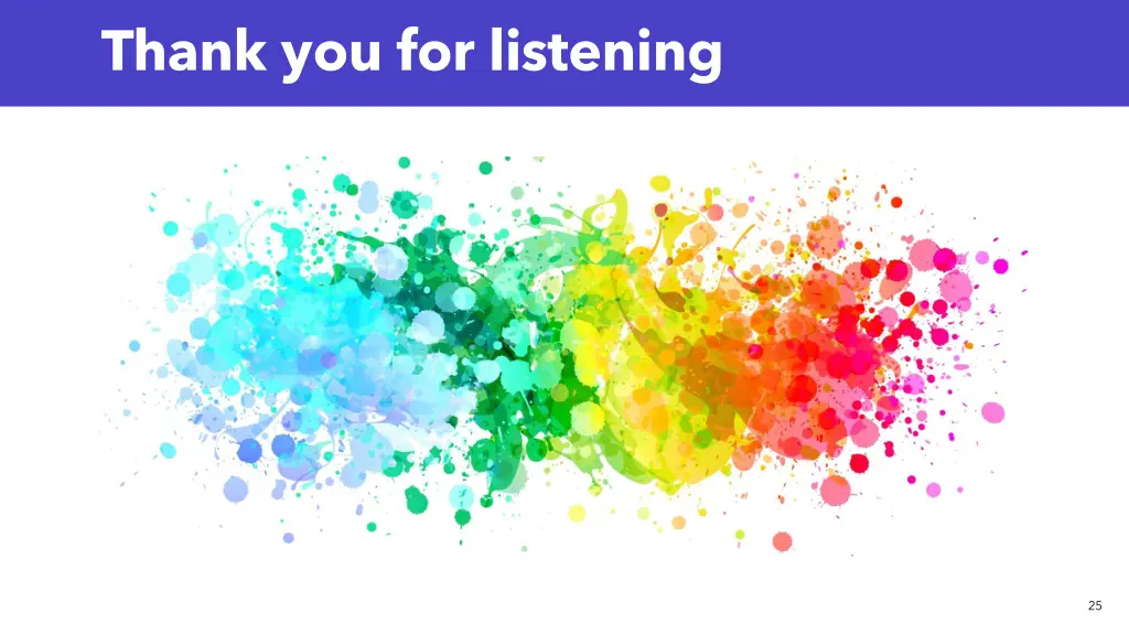 thank you for listening